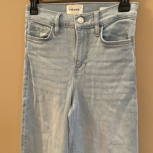 Frame Denim la palazzo crop raw jeans - Picture 2 of 7